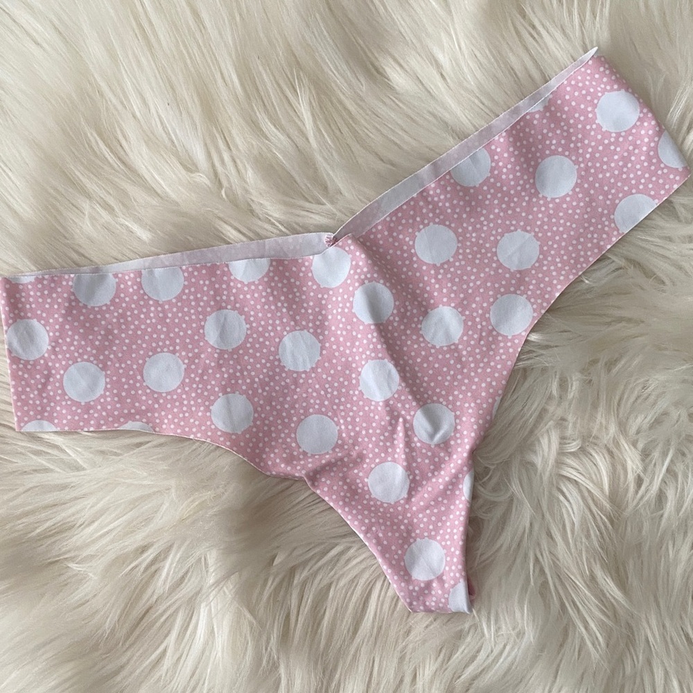 VS Pink Polka Dot Seamless Bikini Bottoms